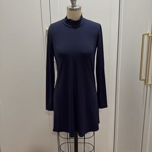 Navy blue dress.